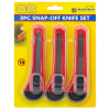 Marksman 3pcs Snap Off Knife Set (Pack 3)