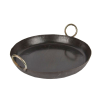 Round Black Iron Shallow Jalebi Karahi 12"