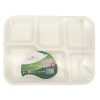 Bagasse Disposable Thali Plate 5 Comp. (Pack 50)