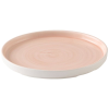 Churchill Stonecast Canvas Coral Walled Plate 11" (Pack 6)