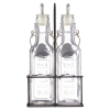 Kilner Set of 2 Oil Bottles with Metal Rack 0.3 Litre (Pack 2)