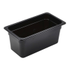 Gastronorm Pan Black Polycarbonate 1/3 150mm Deep