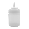 Squeeze Sauce Bottle Clear Squat 8oz