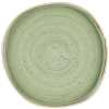 Churchill Stonecast Sage Green Organic Walled Plate 10.5" (Pack 6)