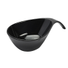 Melamine Majestic Serving Bowl Black 23x12cm