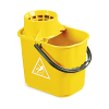 Optima Industrial Heavy Duty 12 Litre Mop Bucket Yellow