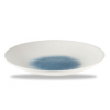 Churchill Raku Topaz Blue Bamboo Deep Coupe Plate 10.63" (Pack 12)