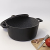 MasterClass Cast Aluminium Casserole Dish 28cm/5 Litre with Chopping Board