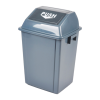 Quadrate Grey Rubbish Bin 40 Litre