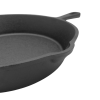 Round Cast Iron Skillet Frying Pan 8" with Long Handle