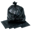 Black Super Strong Bin Bag 18"x29"x39" 160 Gauge Silver (Pack 200)