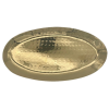 Brass Plated Hammered Oval Platter 25 x 12.5cm