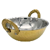 Brass Hammered Double Wall Karahi Balti Dish 14.5cm