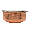 Copper Plated Hammered Handi 15.5cm