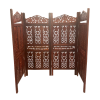 Wooden Handcrafted Indian Screen / Room Divider 4 Panel 120cm