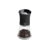 Tip Top Pepper Mill with Black Top and Glass Base Adjustable Grinder 125 x 65mm