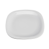 Melamine Square Round Small Plate White 19cm