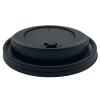 Reclosable Black Domed Sip-Thru Lid to fit 10-20oz Cup (Pack 100)