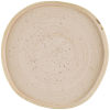 Churchill Stonecast Nutmeg Cream Organic Walled Plate 10.5" (Pack 6)