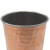 Copper Hammered Double Wall Straight  Tumbler