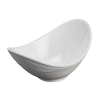 Melamine Ellipse Bowl White 19cm