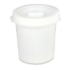 Araven 30 Ltr White Round Storage Bin with Lid 385 x 385mm