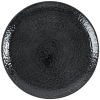 Churchill Homespun Chroma Black Evolve Coupe Plate 11.25" (Pack 12)