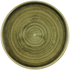 Churchill Stonecast Plume Green Walled Plate 8.67" (Pack 6)