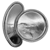 Stainless Steel Hammered Moon Thali Tray with Plate