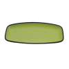 Melamine Black Green Oval Serving Platter 24 x 12cm