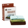 Cafetto Barista Microfibre Cleaning Cloth Set ( 1x Brown, 1 x Green, 2 x Blue) (Pack 4)