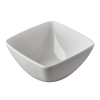 Melamine Square Bowl White 9cm