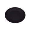 Melamine Hammered Black Side Plate 18cm