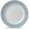 Churchill Isla Spinwash Ocean Blue Profile Footed Plate 10.25" (Pack 12)