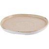 Churchill Stonecast Nutmeg Cream Organic Walled Plate 10.5" (Pack 6)