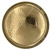 Brass Plated Hammered Round Plate / Platter 11.5" / 29cm