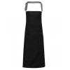 Denim Bib Apron Black Wax Look 72 x 86 cm