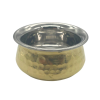 Brass Plated Hammered Mini Handi Ramekin 7cm x 4cm