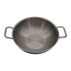 Stainless Steel Tri Ply Karahi with Lid 28cm