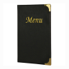 Securit A5 Menu Holder Black 8 Pages