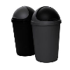 Whitefurze Black 50 Litre Bullet Bin