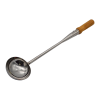 Stainless Steel Fry Padle with Wooden Handle No5 10cm