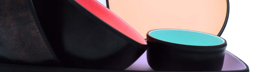 Close up of melamine crockery