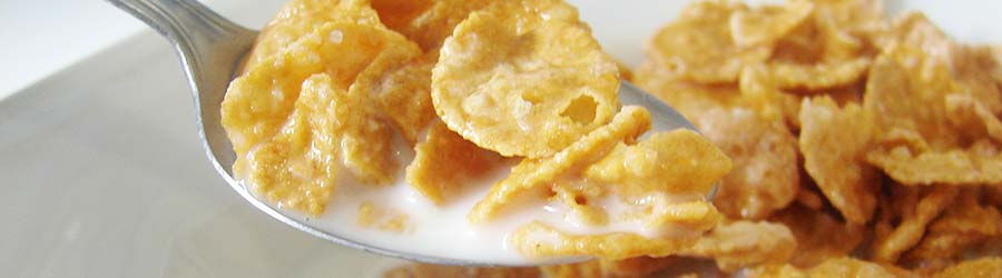 Cereal on a spoon