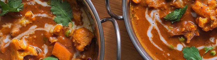 Close up of a curry in a bowl