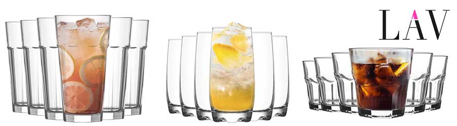 Selection of LAV glassware