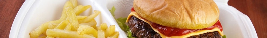 Image of chips and a burger