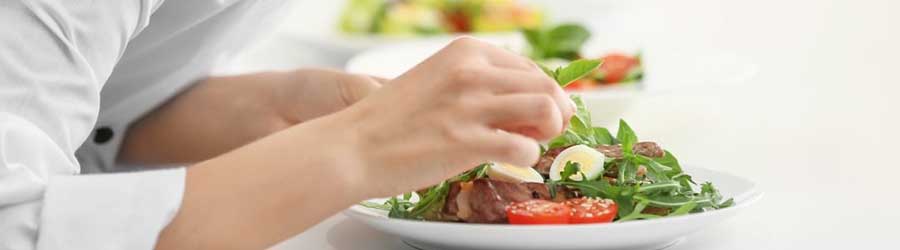 chef plating food