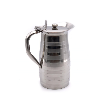 Silver Touch Stainless Steel Water Jug with Lid 1.5 Litre