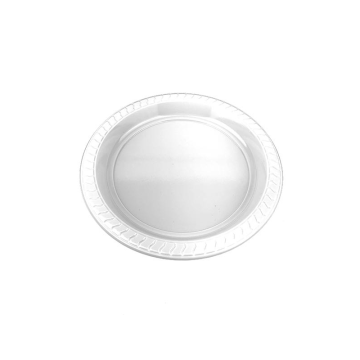 Disposable White Plastic Plate 7&quot; / 18cm  (Pack 50)